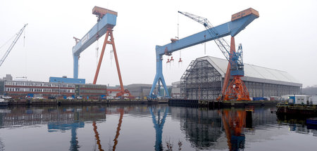Der Auftrag ging an die Konkurrenz: Werftanlagen von ThyssenKrup