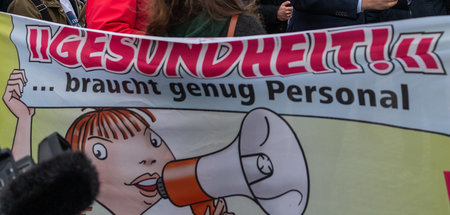 Proteste der Verdi-Betriebsgruppe des Städtischen Klinikums Dres...