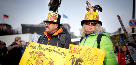 Schluss mit lustig: Demonstration von Bauern und Klimaschützern ...