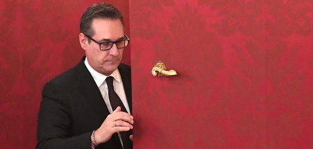 Der damalige FPÖ-Vorsitzende Heinz-Christian Strache in Wien (18...