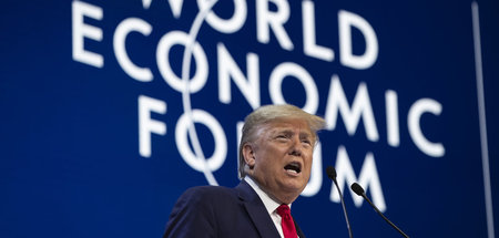US-Präsident Donald Trump am Dienstag in Davos US-Präsident Donald Trump am Dienstag in Davos