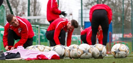 Keine Lösung in Sicht: Die Regionalligamannschaft von Rot-Weiß E