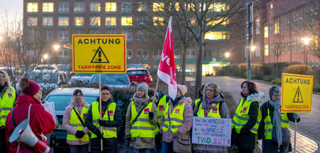 Streik wirkt: Mit Beginn der unbefristeten Arbeitsniederlegungen...