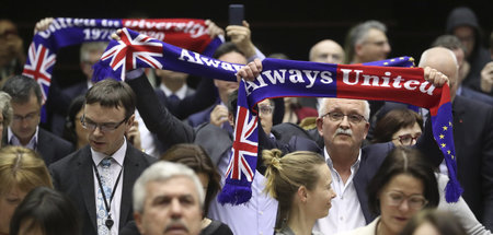 EU-Ultras nach der Abstimmung über den Austritt Großbritanniens ...
