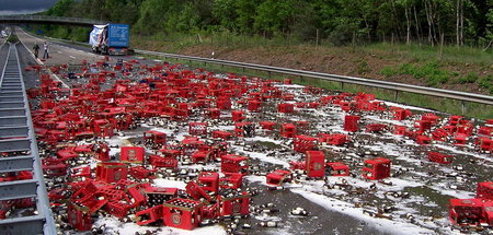 Nur eine von unzähligen Gefahrenquellen auf deutschen Autobahnen...