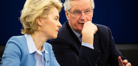 Wollen »ehrgeizig« Verhandlungen führen: Ursula von der Leyen (C... Wollen »ehrgeizig« Verhandlungen führen: Ursula von der Leyen (C...