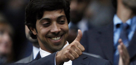 Vor dem Imageschaden: Scheich Mansour bin Zayed im ManCity-Stadi...