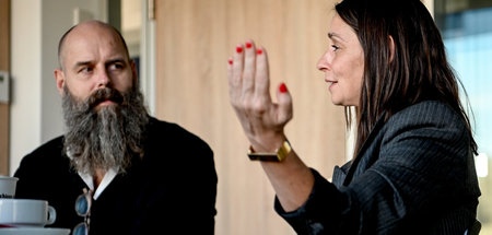 Debütanten auf dem Berliner Zeitungsmarkt: Unternehmerpaar Silke... Debütanten auf dem Berliner Zeitungsmarkt: Unternehmerpaar Silke...