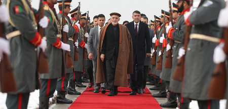 Der durch das offizielle Wahlergebnis bestätigte afghanische Prä...