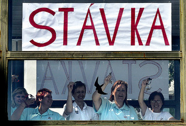 »Stavka« (Streik): Ärzte und Krankenschwestern des Krankenhauses...