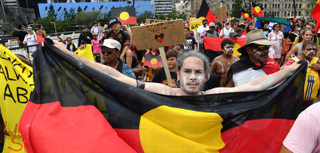 Erinnerung an historisches Unrecht am »Invasionstag« in Brisbane... Erinnerung an historisches Unrecht am »Invasionstag« in Brisbane...