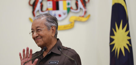 Der zurückgetretene Premier Malaysias: Beobachter gehen davon au...