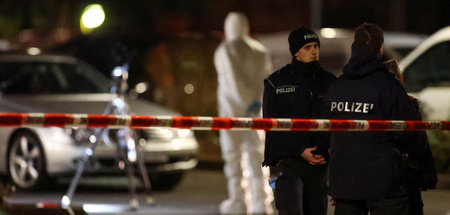 Ermittlungen an einem der Tatorte in Hanau (20.2.2020) Ermittlungen an einem der Tatorte in Hanau (20.2.2020)