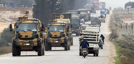 Türkischer Militärkonvoi östlich von Idlib (28.2.2020)