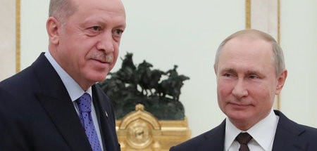 Einigung gesucht: Der türkische Präsident Erdogan und Russlands ...