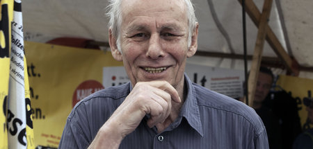 Wo er gebraucht wurde: Peter Rau im September 2013 beim Tag der ...