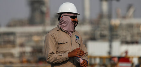 Markt mit billigem Öl geflutet: Mitarbeiter von Saudi Aramco (Ok...