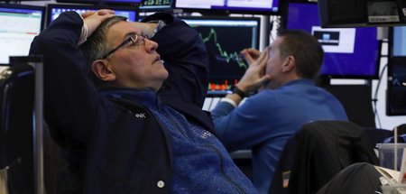 Lange Gesichter an der Wall Street: Der Dow Jones setzte am Donn