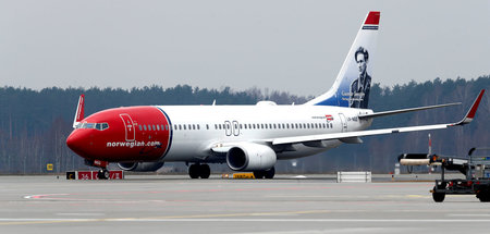 Am Boden: Norwegian-Boeing