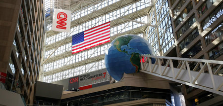 Die CNN-Zentrale in Atlanta, Georgia, am 29. Oktober 2018 Die CNN-Zentrale in Atlanta, Georgia, am 29. Oktober 2018