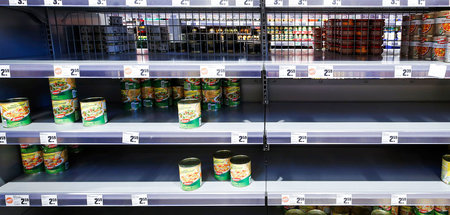 Kann den offiziell verbreiteten Optimismus trüben: Supermarktreg...