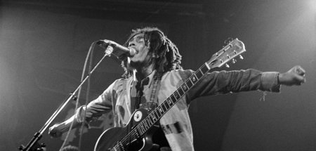 »Everything’s gonna be alright«: Bob Marley im Juli 1975 in Lond...