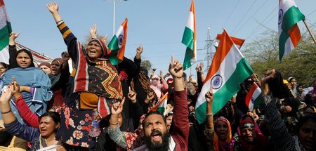 Dass Proteste in Indien wegen des Coronavirus nicht mehr möglich...