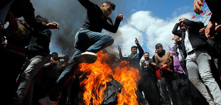 Newroz-Feiern in Istanbul im vergangenen Jahr