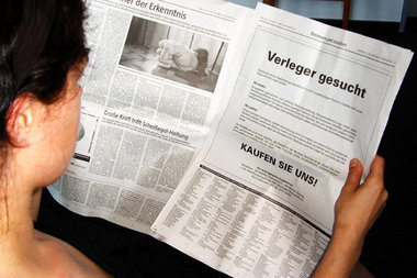 Renitente Redakteure: Mit einer großformatigen Anzeige in der ta...