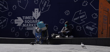 In den USA breitet sich das Coronavirus drastisch aus. Obdachlos...