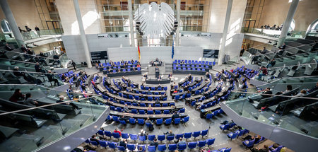 Spärlich besetzt: Bundestag am Mittwoch
