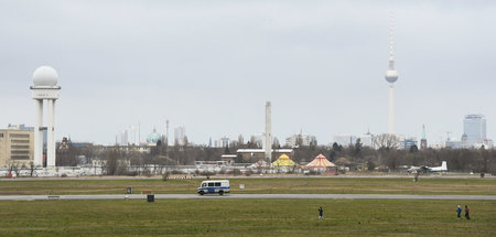 Wenig los in Berlin: Das Tempelhofer Feld wurde am Sonntag kaum ...