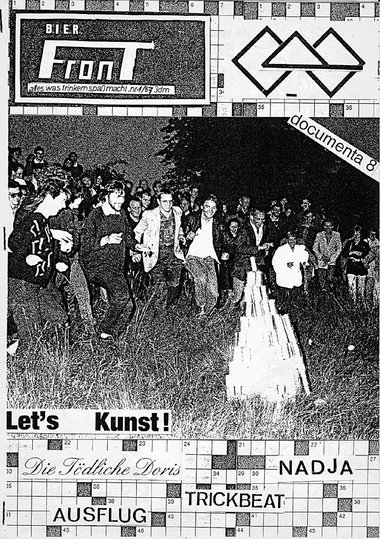 Cover des Punkfanzines Bierfront zur 8. documenta 1987: Das Publ...