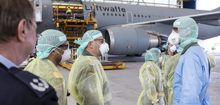 Punktuelle Hilfe statt Solidarität: Am 28. März landete der Airb... Punktuelle Hilfe statt Solidarität: Am 28. März landete der Airb...