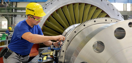 Kraftwerkssparte wird Teil von Siemens Energy: Gasturbine in der...