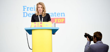FDP-Generalsekretärin Linda Teuteberg vor einem Jahr in Berlin