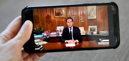 Mit der Bundesregierung auf einer Linie: Mark Rutte, Premiermini...