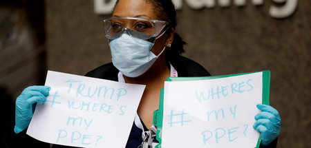 Protest von Gesundheitsarbeitern in den USA: »Wo ist meine persö...