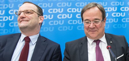 Zwei auf dem Weg nach oben: Jens Spahn und Armin Laschet (Düssel...