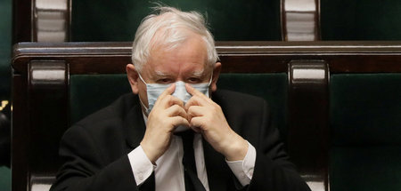 PiS-Chef Jaroslaw Kaczynski (16.4.2020)