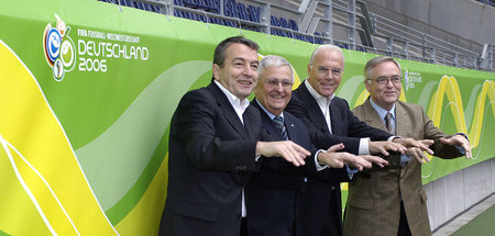 Sind fein raus: Wolfgang Niersbach, Theo Zwanziger, Franz Becken...