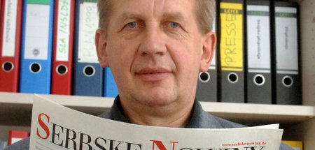 Der Dichter als Chefredakteur: Benedikt Dyrlich mit der »Serbske... Der Dichter als Chefredakteur: Benedikt Dyrlich mit der »Serbske...