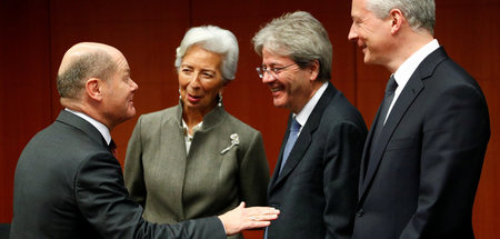 Gemeinsame Schuldner? Die Finanzminister Frankreichs, Bruno Le M... Gemeinsame Schuldner? Die Finanzminister Frankreichs, Bruno Le M...