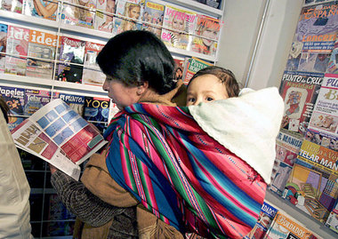 Bolivien: auf der internationalen Buchmesse in La Paz, August 20...