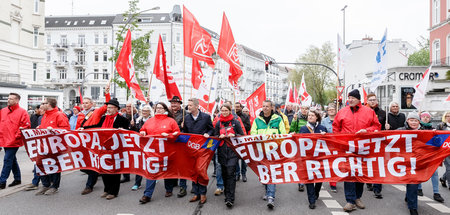 An Fahnen sollte es auch in diesem Jahr nicht mangeln: Hamburger...