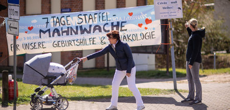 Demonstration für den Erhalt der Geburtenstation des Mediclin-Kr...