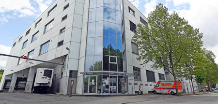 Trutzburg: Die Außenfassade der Fleischfirma Müller in Birkenfel...