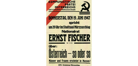 Blick in die Vergangenheit: Plakat der KPÖ aus dem Jahr 1947