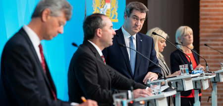 Immer vorneweg: Markus Söder am Dienstag in München