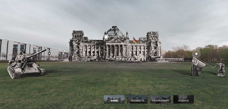 Wie im Egoshooter: Szene aus der virtuellen Ausstellung »Nach Be... Wie im Egoshooter: Szene aus der virtuellen Ausstellung »Nach Be...